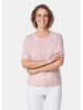 GOLDNER Kaschmirpullover mit Rundhals Halbarmpullover mit Rundhals aus Kaschmir in puder