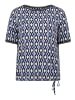 Betty Barclay Casual-Shirt mit Tunnelzug in Blau/Weiß