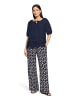 Betty Barclay Schlupfhose mit Eingrifftaschen in Dark Blue/Brown