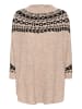 Cream Poncho CRCherrie Loose fit in Ancient Scroll Jaquard