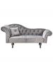 Beliani 2-tlg Chaiselongue LATTES II in Grau/Braun