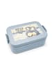 Mr. & Mrs. Panda Lunchbox Pinguine Kuscheln Design mit Spruch in Blau Pastell