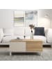 CALICOSY Couchtisch KORA in Beige - (W)90  x (H)40  x (L)60 cm