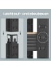 SONGMICS Bücherregal Cozory in Braun-Schwarz - (B)30 x (H)150 x (T)75 cm