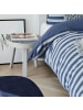 Traumschlaf Bettwäsche Melange-Stripe Marine in blau