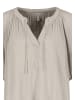 Eight2Nine Leichte Bluse mit V-Ausschnitt und Raffung Detail in Beige