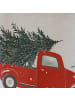 Chic Antique Geschirrtuch AIX AUTO mit Weihnachtsbaum auf Dach
