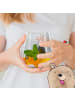 Mr. & Mrs. Panda Blümchentail Glas Avocado Tanzen ohne Spruch in Transparent