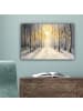 OnlyWow Leinwand Bilder Grau
