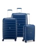 Roncato Relife 4 Rollen Kofferset 3-teilig mit Dehnfalte in blau