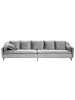 Beliani 9-tlg 4-Sitzer Sofa AURE in Grau