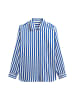 Marc O'Polo Streifenbluse regular in multi/ Shiny Blue