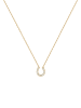 Elli Halskette 925 Sterling Silber Hufeisen in Gold