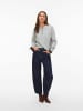 Vero Moda Strickpullover in Light Grey Melange