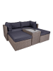 ebuy24 Loungeset Rosino Grau 158 x 190 cm