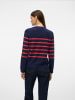 Vero Moda Strickpullover in Navy Blazer