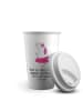 Mr. & Mrs. Panda To Go Becher Einhorn Ballerina mit Spruch in Weiß