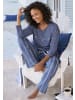 Vivance Active Pyjama in blau-gestreift