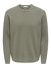 ONLY & SONS Gestrickter Rollkragen in Castor Gray