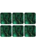 OnlyWow Glasuntersetzer 6er-Set Malachit