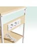 relaxdays Küchenregal in Natur/ Weiß - (B)82 x (H)151 x (T)40 cm