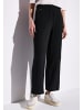 Street One 'Wide Leg Musselin Hose' Schwarz
