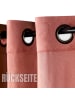 Tom Tailor TT Ösenvorhang VelvetSignature 140 x 250 cm in Rose