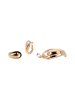 usha WHITE LABEL Women Jewelry Set Earrings + Pendant in Rose Gold