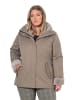 Ulla Popken Funktionsjacke in dunkles taupe
