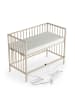 Sämann Beistellbett mit Matratze Cloud Air, Rollen & Umbauseite - sahara dust - Dreamy