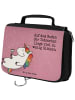 Mr. & Mrs. Panda Duschbeutel Einhorn Blümchentail Design mit Spruch in Weiß