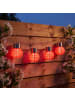 MARELIDA 4x LED Solar Mini Lampion Gartenlampion D: 7cm in rot