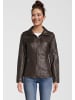 H.I.S Lederjacke mit Reverskragen in D BROWN