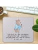 Mr. & Mrs. Panda Mauspad Arzt Unterschrift mit Spruch in Grau Pastell