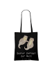 Mr. & Mrs. Panda Tragetasche Otter Bester Partner der Welt mit S... in Schwarz