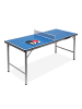 relaxdays Tischtennisplatte in Blau - (B)150 x (H)71 x (T)67 cm