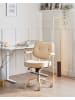 Beliani Bürostuhl PARAMUS in Beige - (W) 60 x (H) 81 x (L) 65 cm