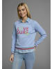 Kangaroos Sweatshirt in hellblau-pink