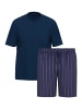 Ammann Schlafanzug Night & Home Cotton in Dunkelblau