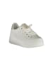 Laura Biagiotti Weiße Polyurethan-Sneaker