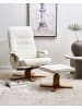 Beliani 2-tlg Fernsehsessel RELAXPRO in Beige/Braun