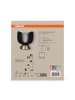 Osram Corolle Tischleuchte E14 Metall Glas Retro Schwarz