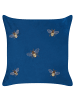 Beliani 2er-Set Dekokissen TALINUM in Blau/Gelb/Braun