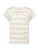 CARTOON Basic Shirt mit Rundhalsausschnitt in Cream/Khaki