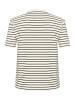 KAFFE curve T-shirt KCWinni Loose fit in Antique White/BLack Stripe