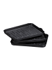 relaxdays 30x Schuhabtropfschale in Schwarz - (B)35 x (H)3 x (T)27 cm