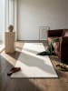 KADIMA DESIGN Teppichläufer Uni Antirutsch pflegeleicht Wohnzimmer Schlafzimmer in Creme