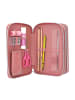 Depesche 3-Fach Federtasche DOTS TOPModel 7,5 x 13 x 20 cm in rosa