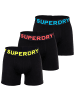 Superdry Boxershort 3er Pack in Schwarz/Mehrfarbig