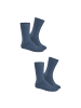 Hudson Socken Only 2-Pack druckfrei in Marine-mel.